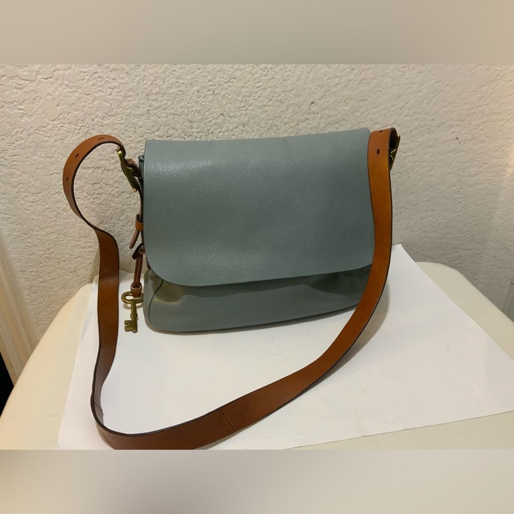 Fossil Harper large Crossbody Bag Arctic Bag Women Leather Adjustable Strap
